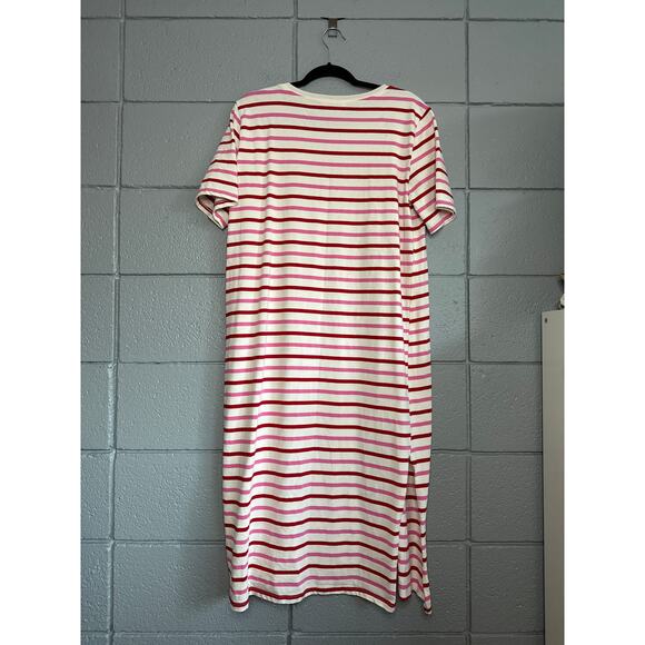 Women's Tuckernuck Pomander Place Gio Stripe Cotton Maxi T-Shirt Dress Size XXL - Picture 4 of 5